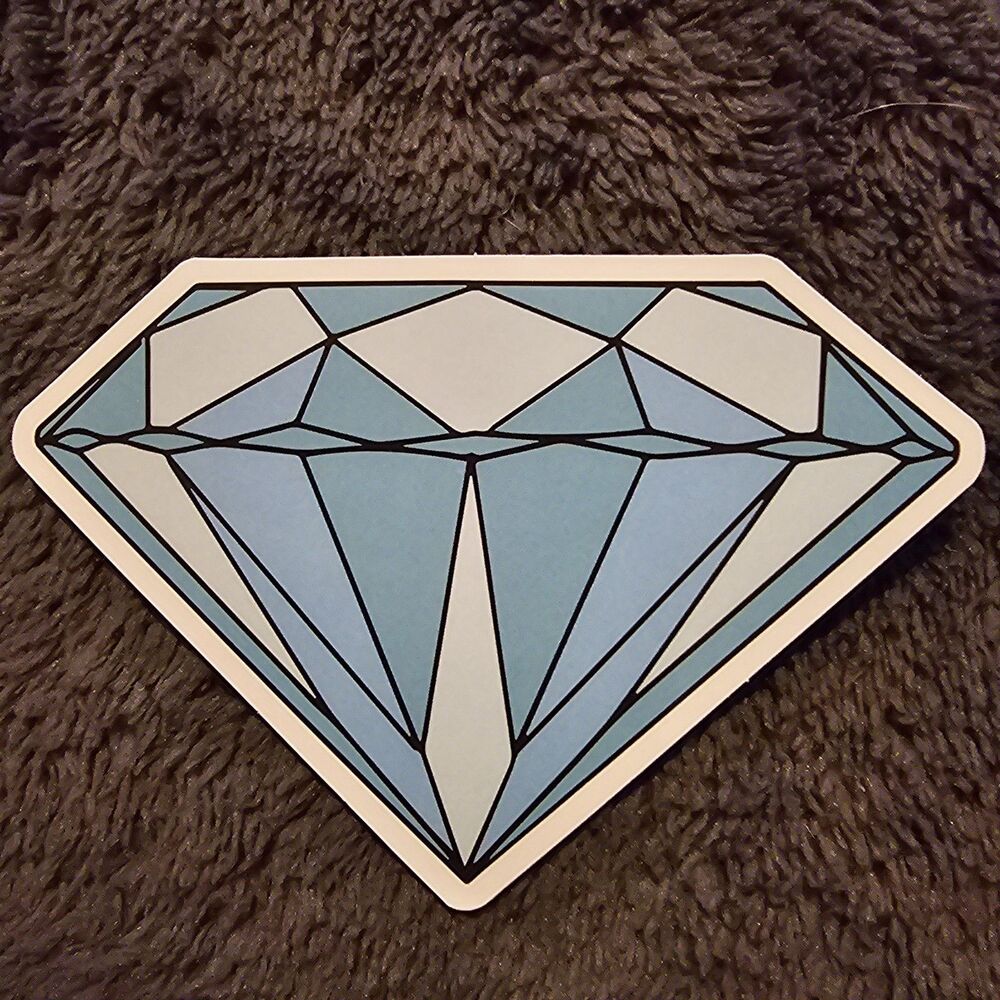 Blue Diamond Hydroflask Phone Laptop Guitar Skateboard Surfboard Sticker New